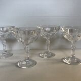 Crystal champagne glasses