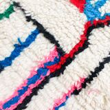 Azilal Moroccan Berber rug with colorful patterns 2.65x1.35m