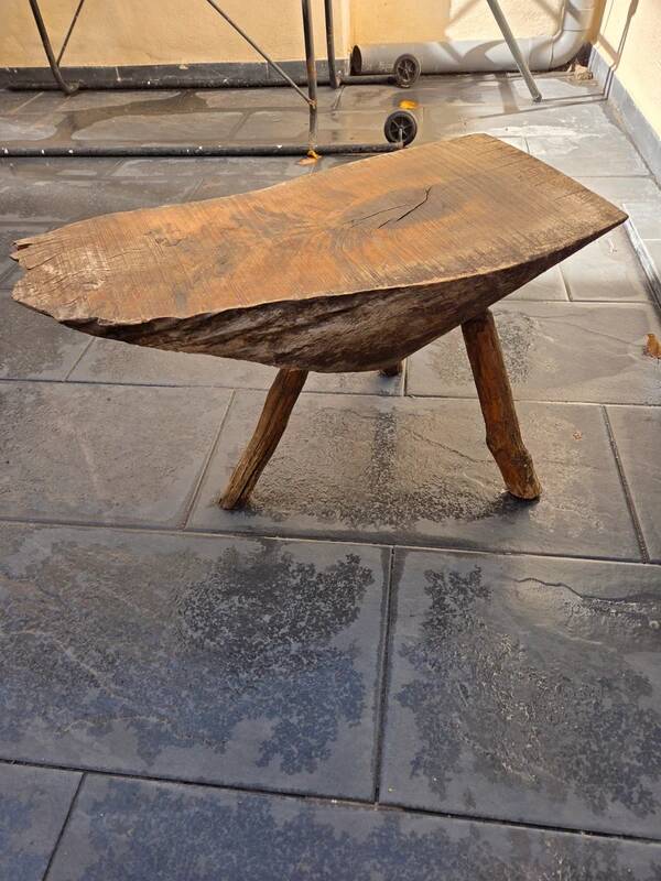 Rustic vintage real solid wood stool