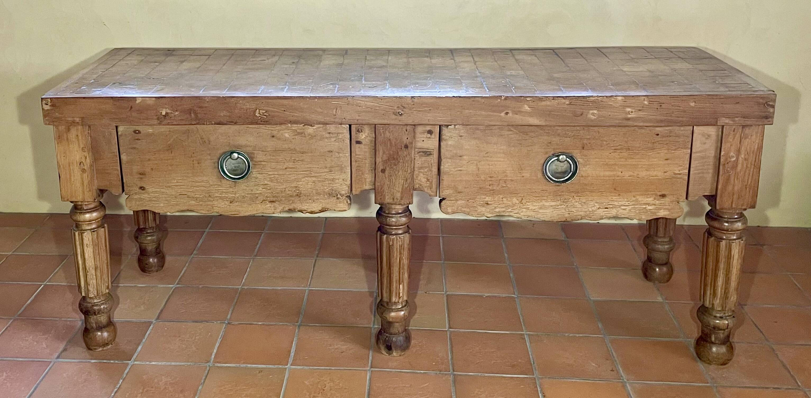 Butcher's block from the 1950s.