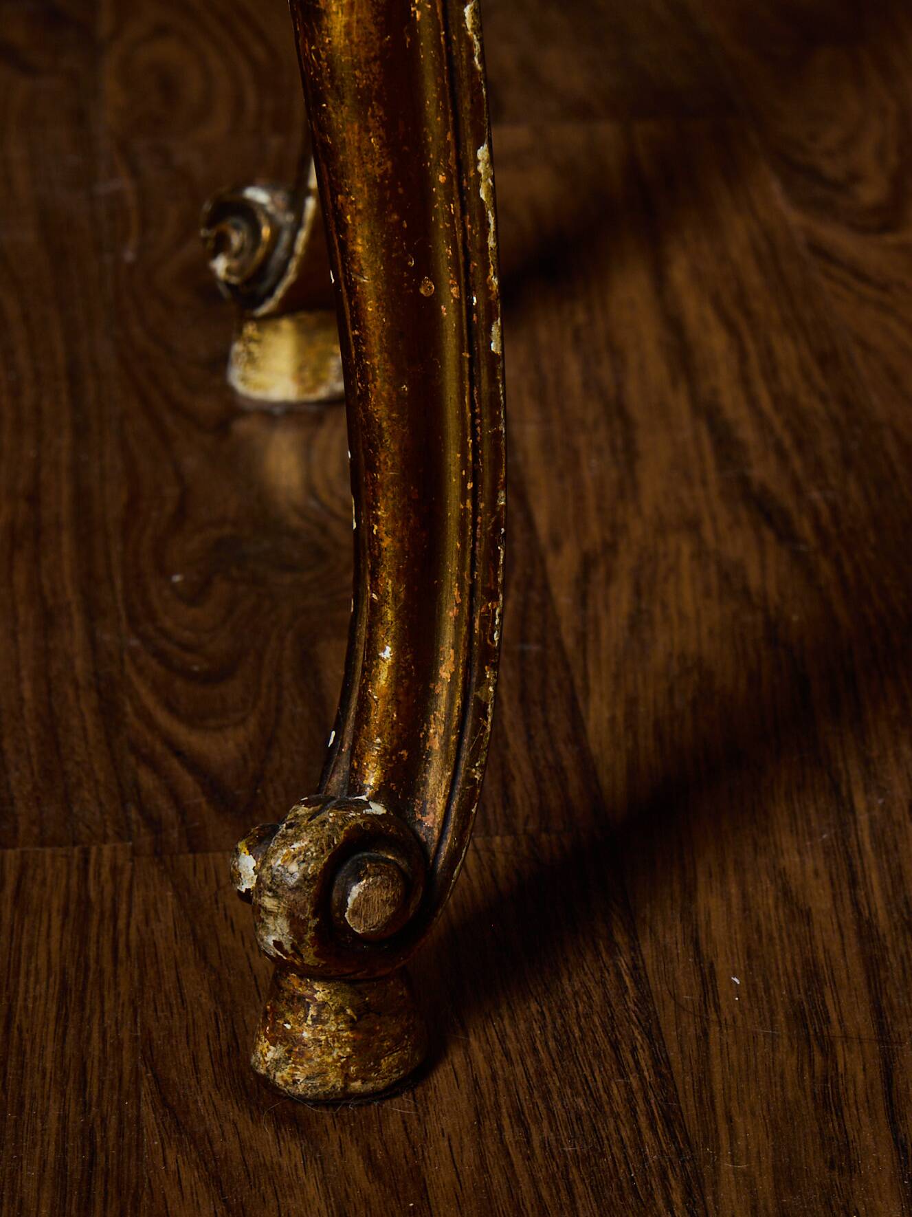 Set of 4 Louis XV style gilded chairs – Musician chair style