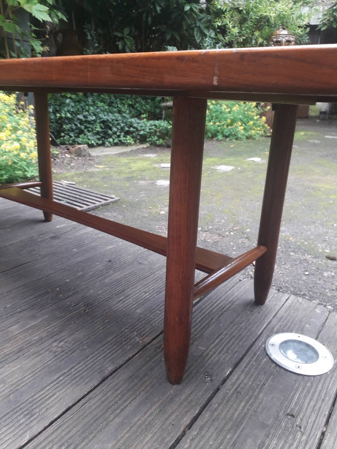 Scandinavian coffee table, Touraine enamels