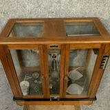 Ancienne balance de précision dans sa vitrine d'origine, Prolabo Paris vers 1900