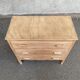 Commode art déco rénovée en bois brut 1930