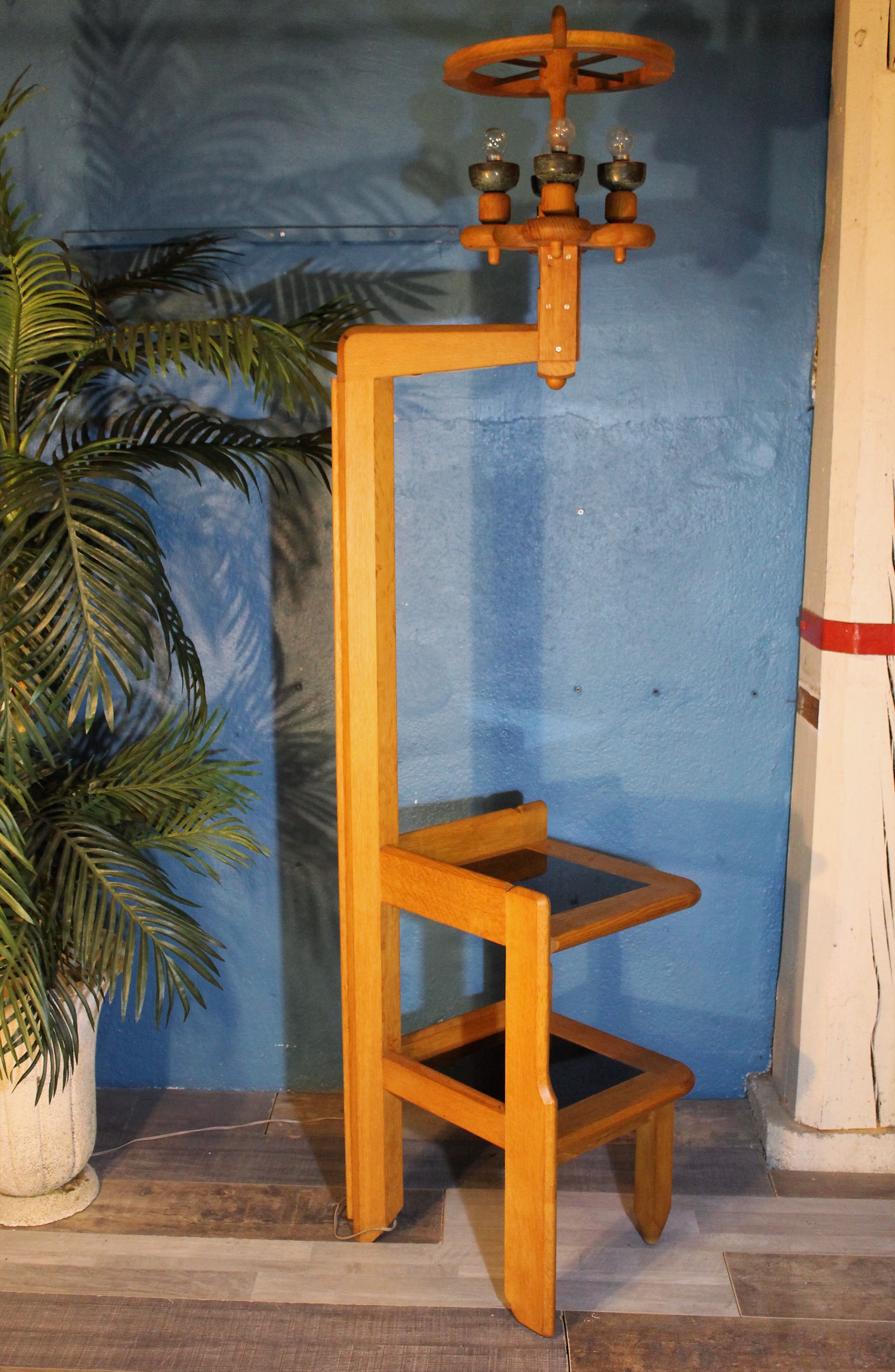 Floor lamp Guillerme & Chambron 1960