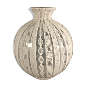 Vase boule en verre au