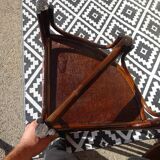 Pair of rattan bedside tables