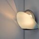 Shell Glass & Metal Wall Lamp by Alvaline Bologna, Italy, 1980s