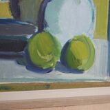 Original mid-century Swedish oil on canvas – “Still Life” by Arthur Nilsson – vintage & framed – 62 × 71 cm