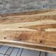 Large solid wood dining table