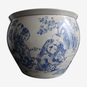 Cache-pot porcelaine Chine vers 1900 Guangxu