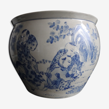 Ancient pot cover Chinese porcelain around 1900 Guangxu