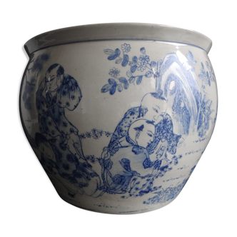 Cache-pot porcelaine Chine vers 1900 Guangxu
