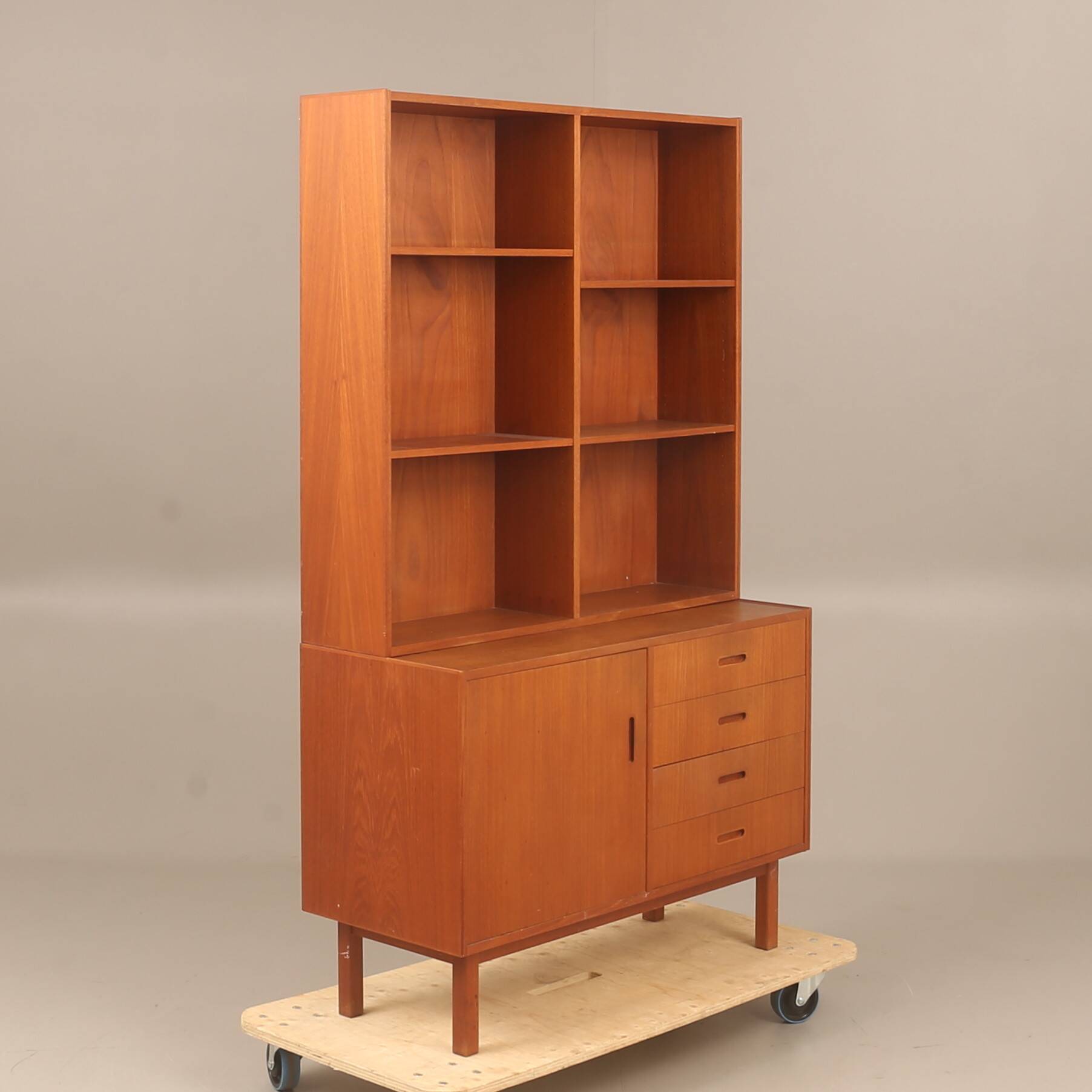 BOOKCASE CHEST Vintage in teak 1960 Sweden