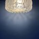 Vintage mid-century decorative ceiling light in thick glass.
