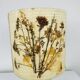 Ceramic ball lamp and dried flower lampshade