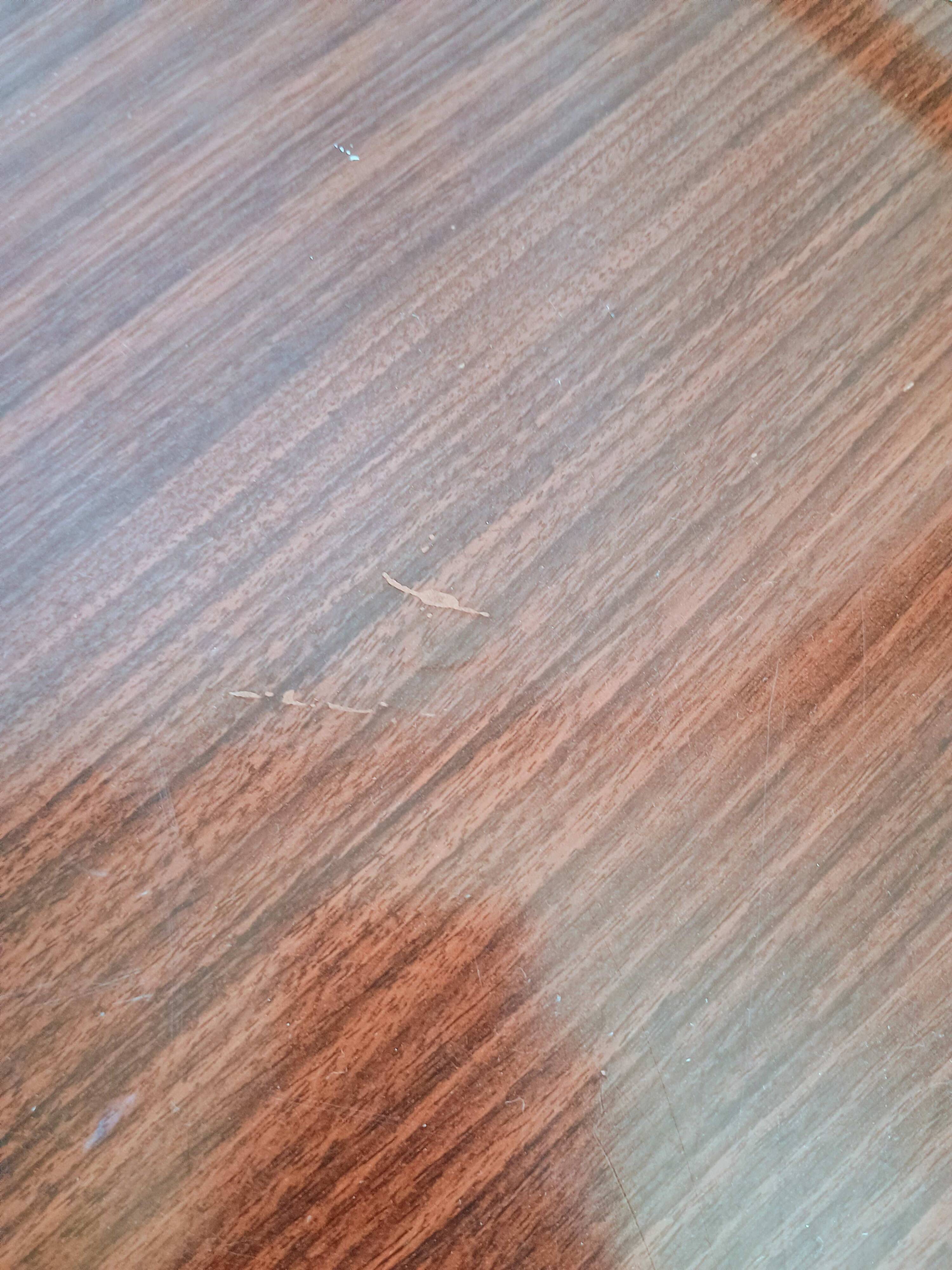 Coffee table with gold metal vinyl holder from the 70s)