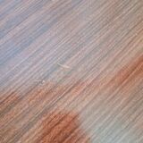 Coffee table with gold metal vinyl holder from the 70s)