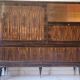 Buffet vitrine style art déco en bois