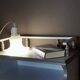 Opaque glass corolla lamp - switch socket
