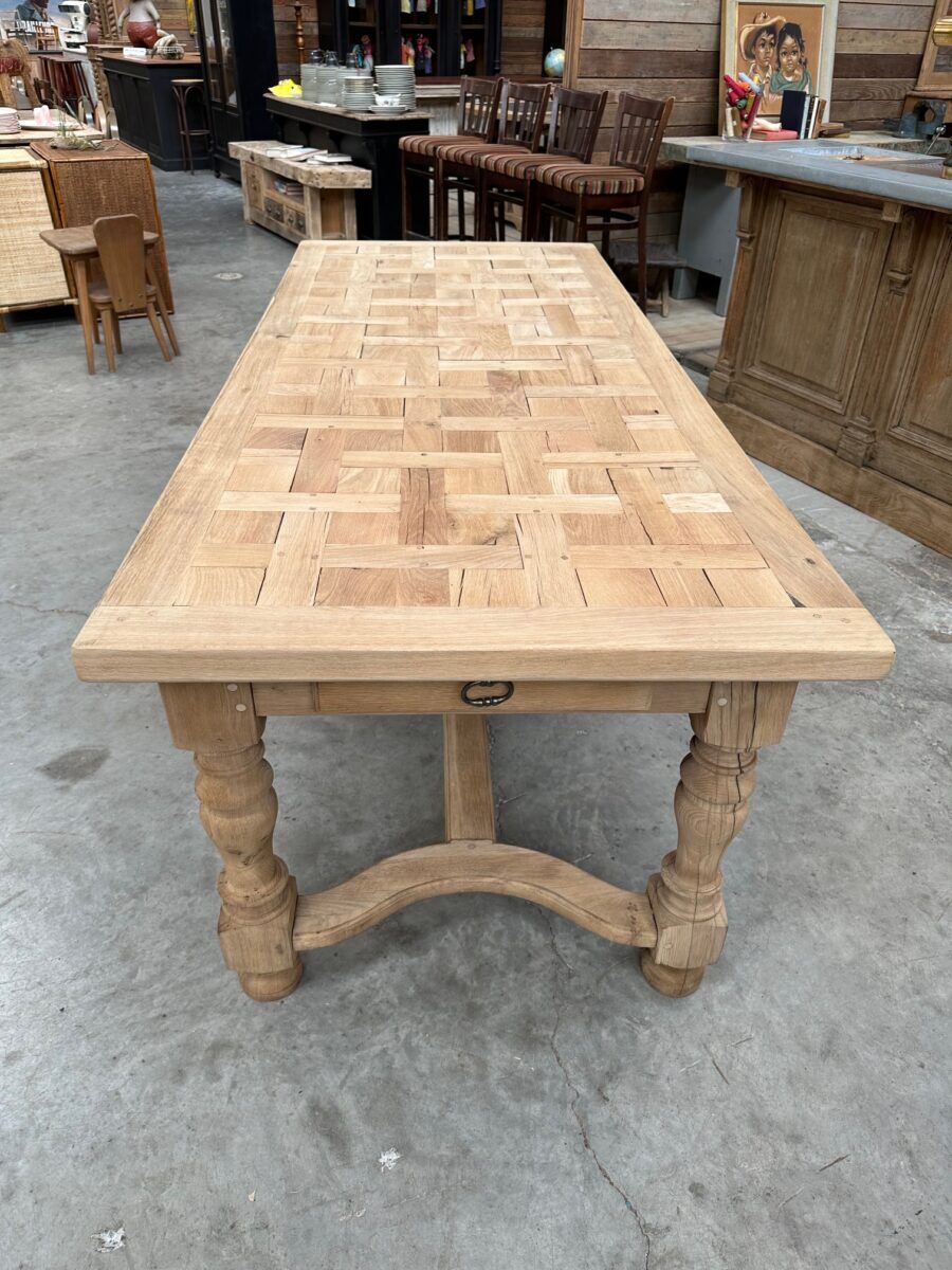 Solid oak table from the 1960s.