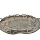 Silver-plated metal caviar service and 12 silver Minerva goblets, circa 1900