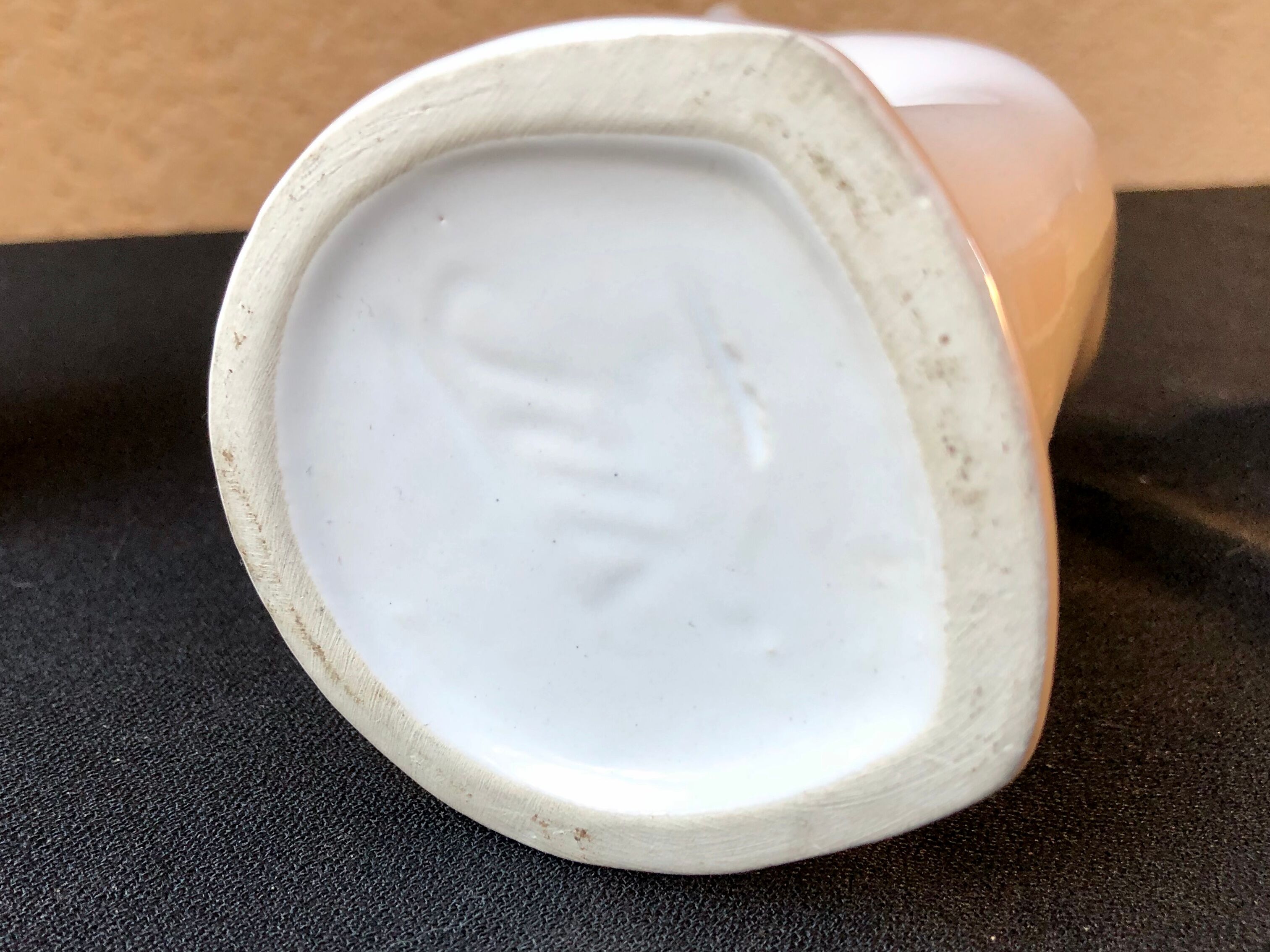 White ceramic hand-made vase by original 70s JMR