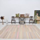 8x10 Salmon & Blue Soft Vintage Rug, 229x311Cm SK33342