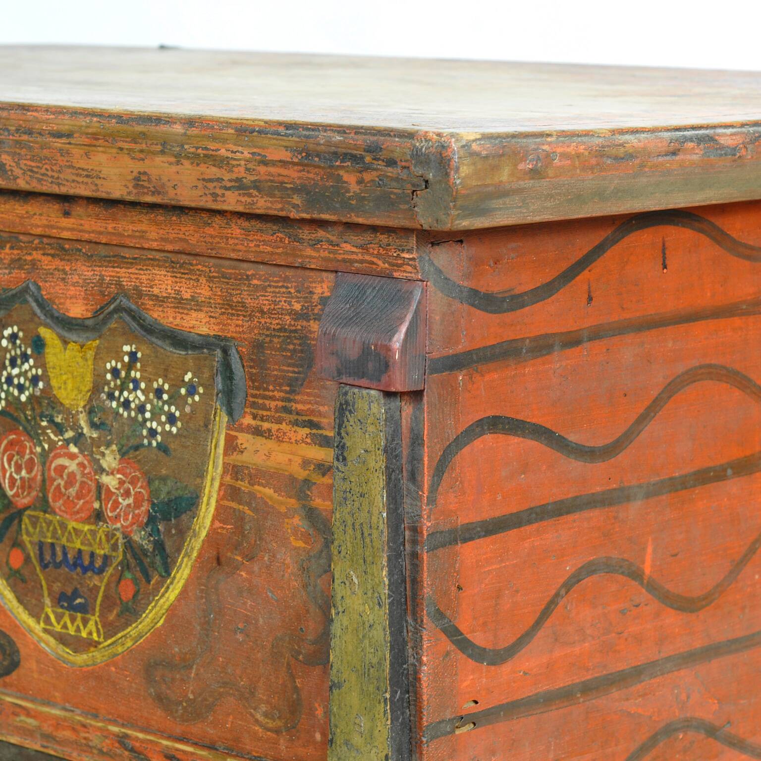 Folk art wedding chest, circa 1870