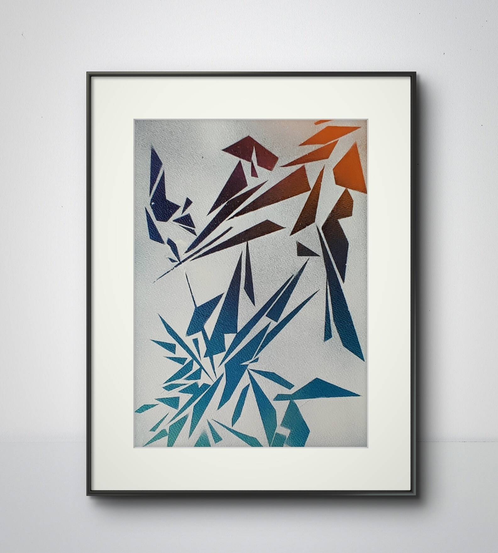 Peinture géométrique minimaliste