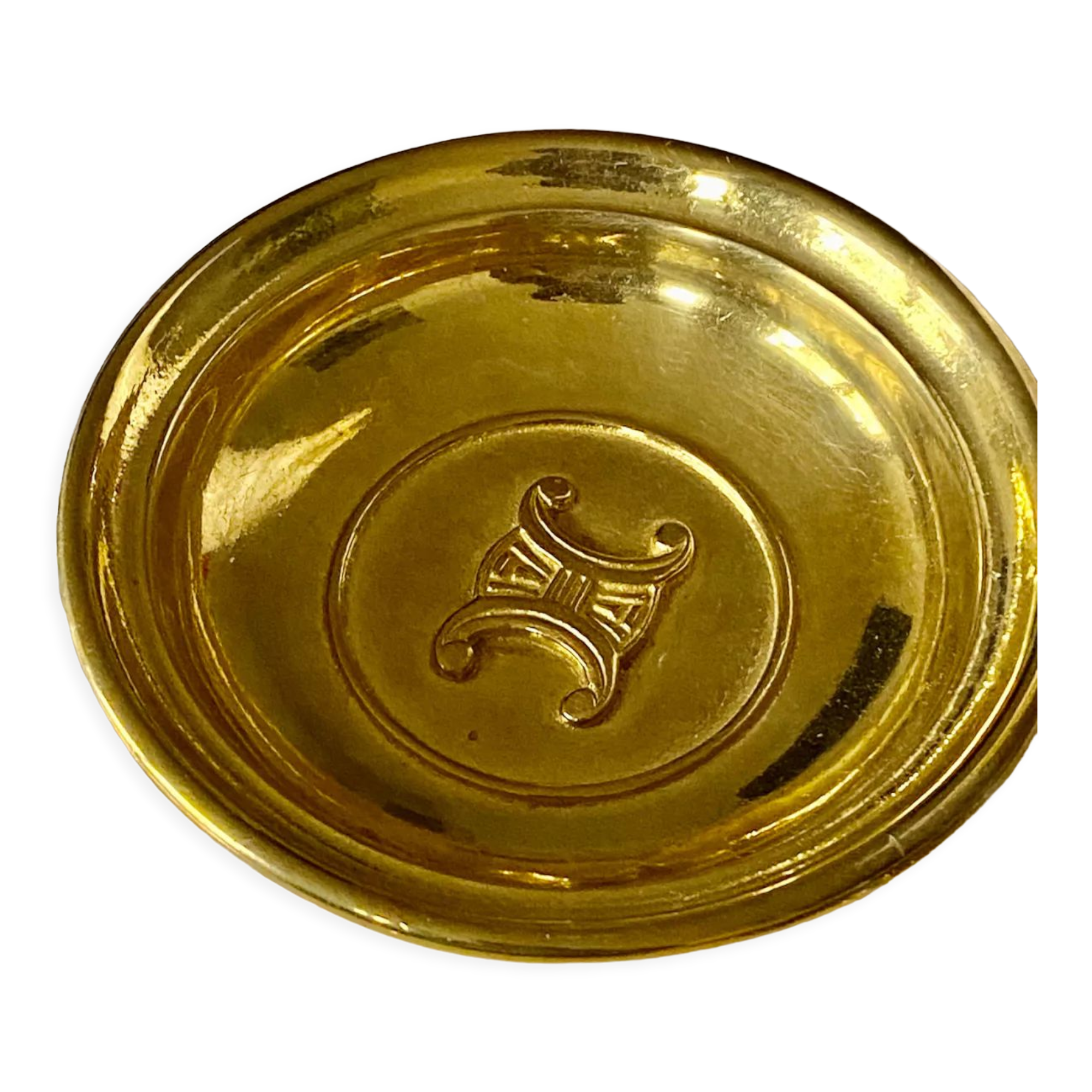 Celine gilded bronze ashtray
