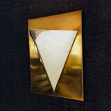 Postmodern Brass Wall Lamp Sconce from Liro, Belgium, 1980s