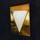 Postmodern Brass Wall Lamp Sconce from Liro, Belgium, 1980s