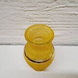 Vase granité jaune