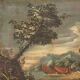 Italian painting seascape from the 18th century