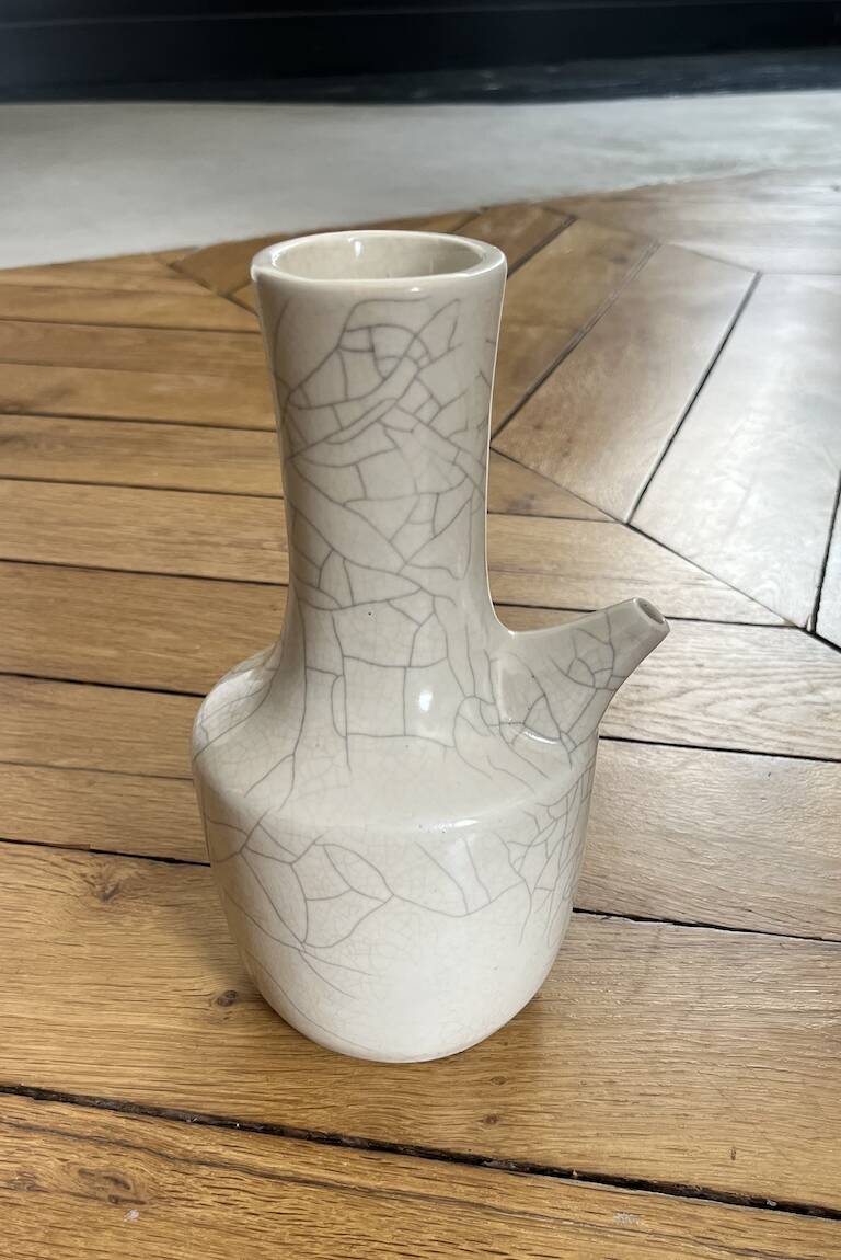 Ceramic pouring vase by Jacqueline and Tim Orr
