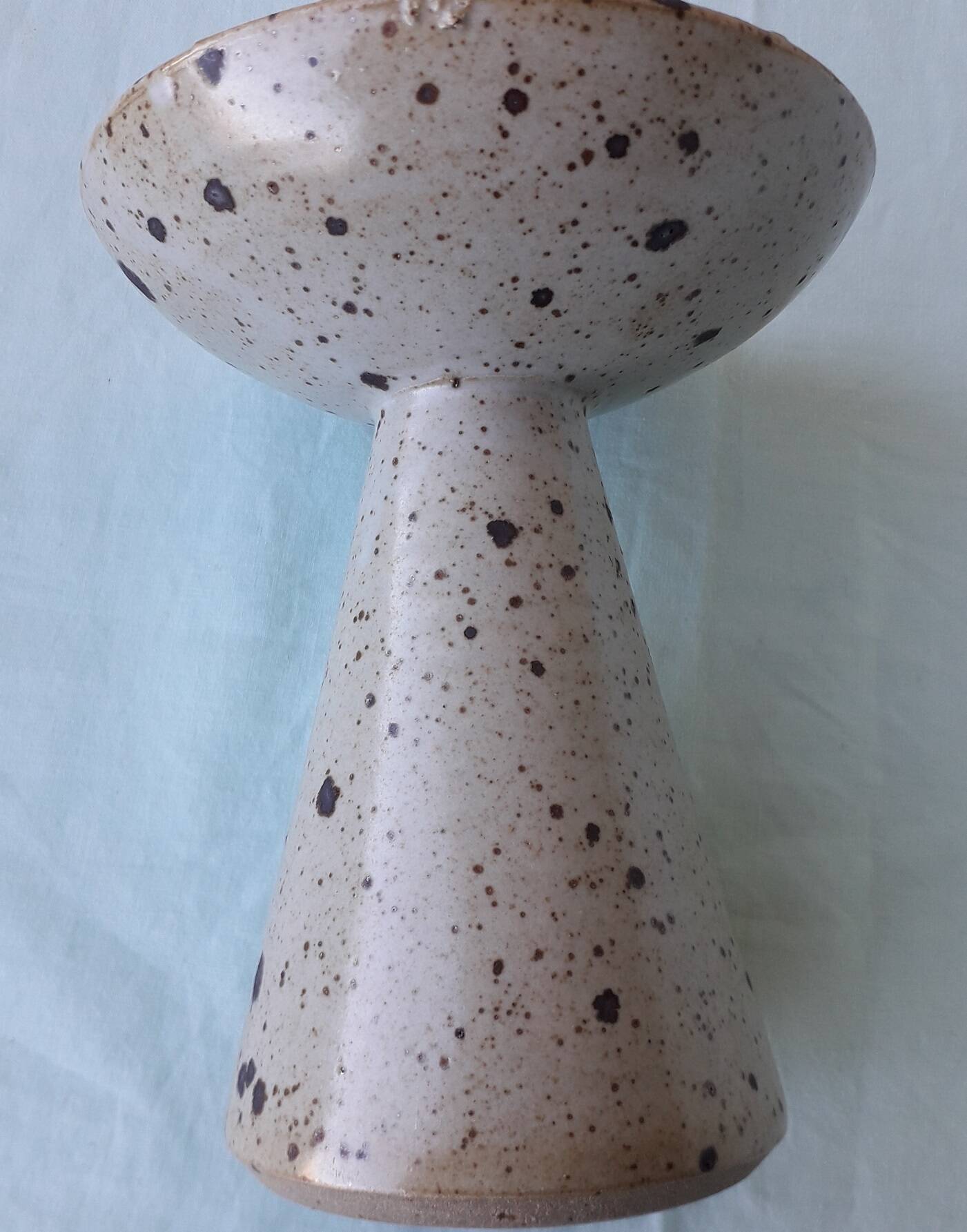 Pyrite stone candlestick