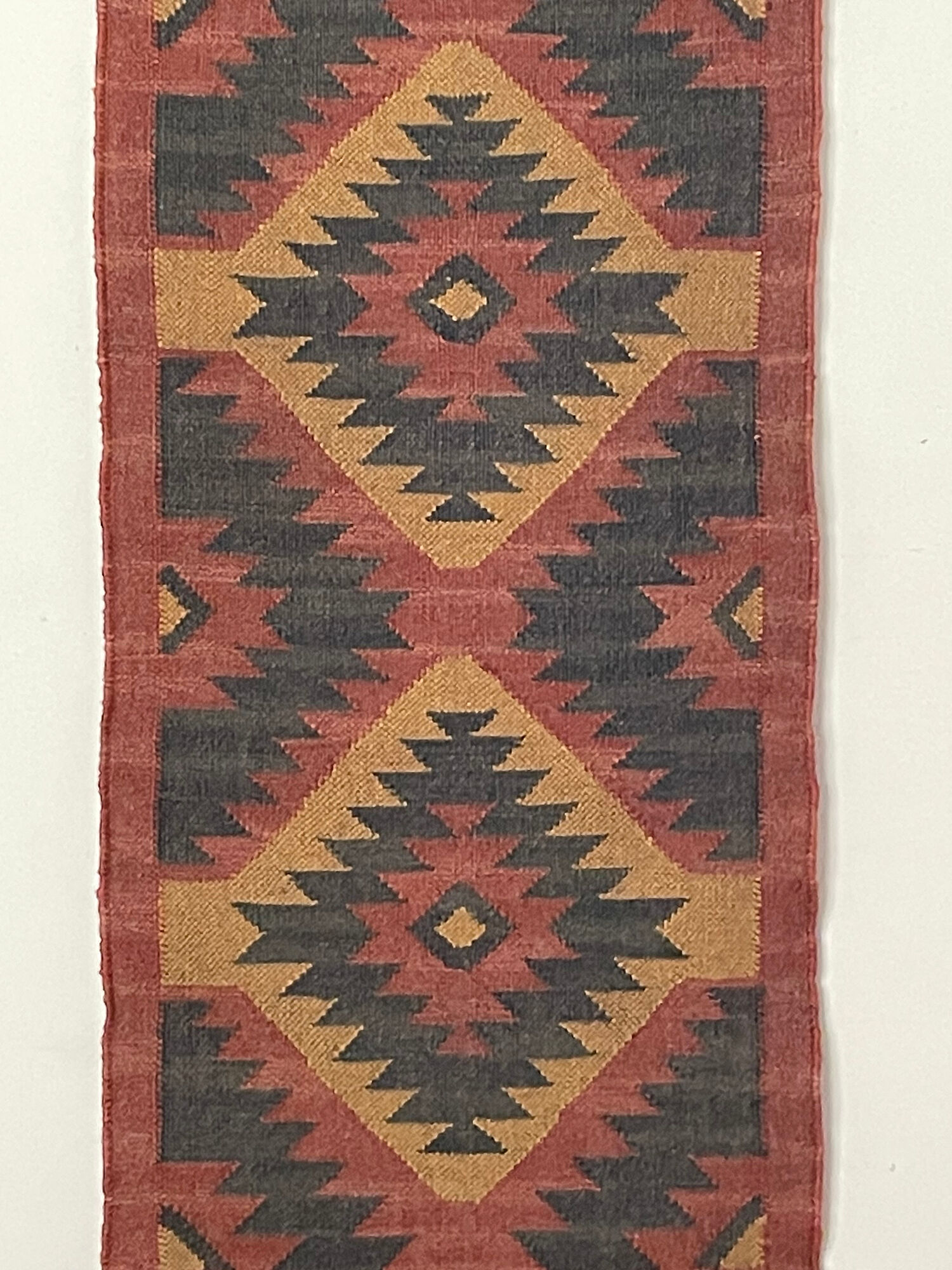 2 x 6 jute handwoven kilim runner dhurrie rug, indian