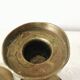 Bougeoirs en laiton vintage : bougeoirs dorés des années 50, ensemble de 2