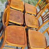 6 country bistro chairs 40s