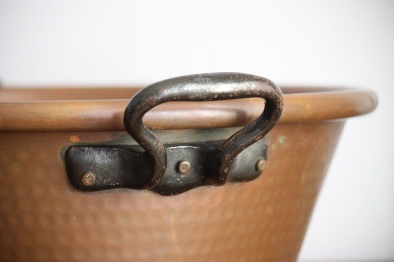 Hammered copper basin