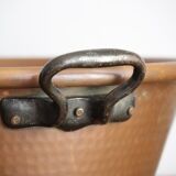 Hammered copper basin
