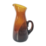 Carafe, vintage pitcher in blown glass