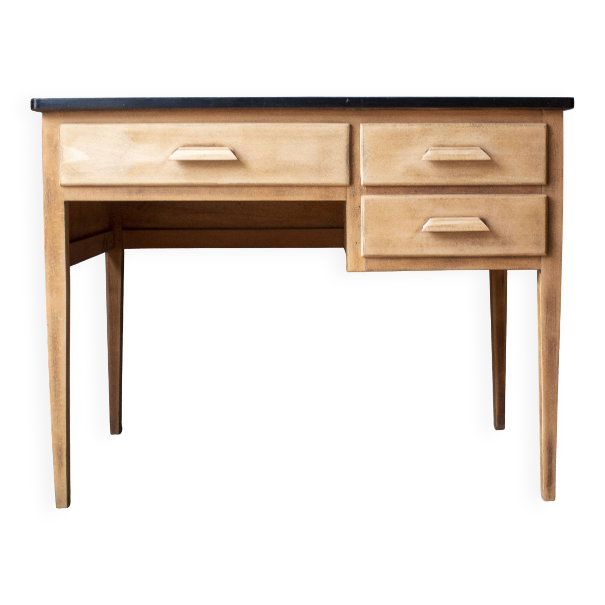 light wood Scandinavian antique desk