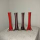 Série de 4 vases verre soufflé années 50 vintage