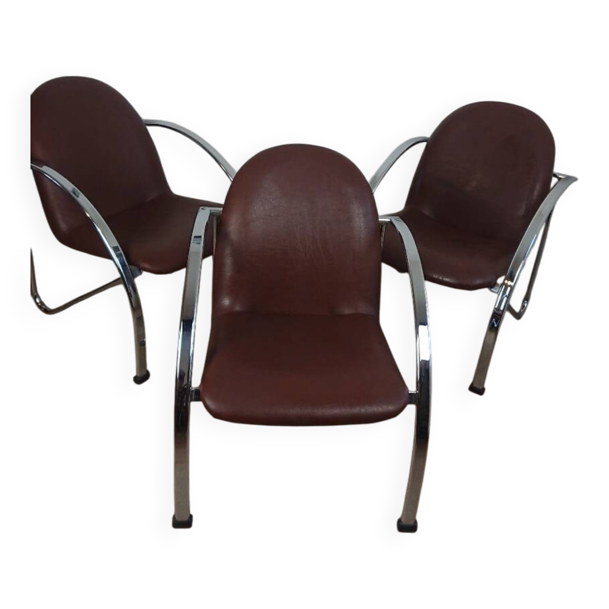 Slichaise Souvignet chrome armchair