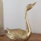 Vintage Brass Swan