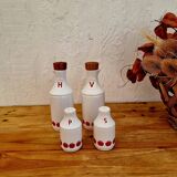 Apple-pattern condiment set