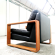 Fauteuil en cuir, Finlande, années 1960
