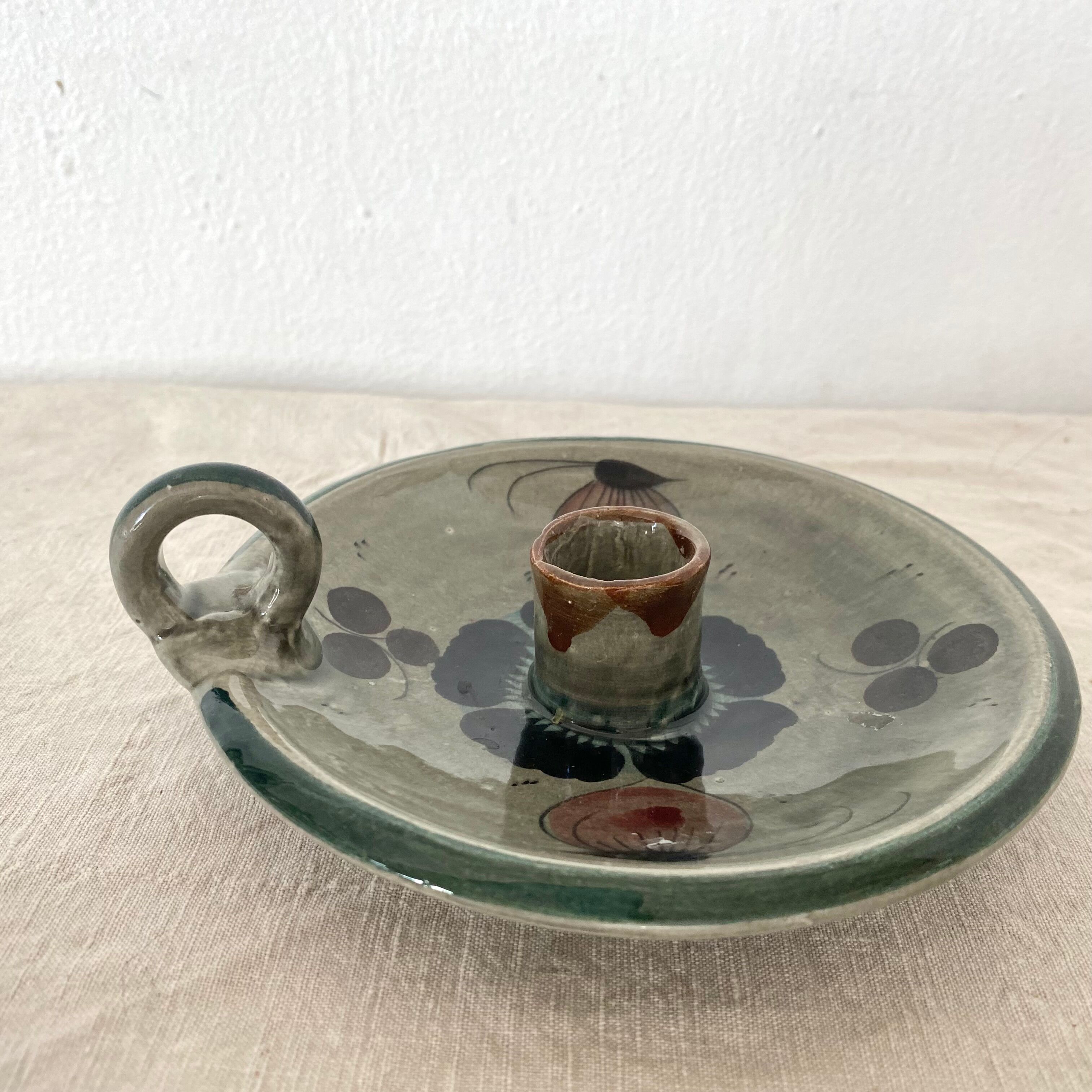 Ceramic thumb candle holder Mexico